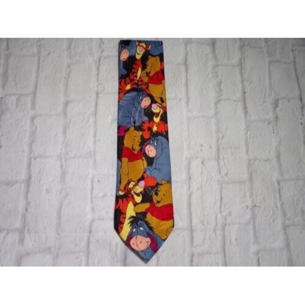 Disney Pooh Tigger Eeyore Mens Necktie Neck Tie Polyester Teacher Principal